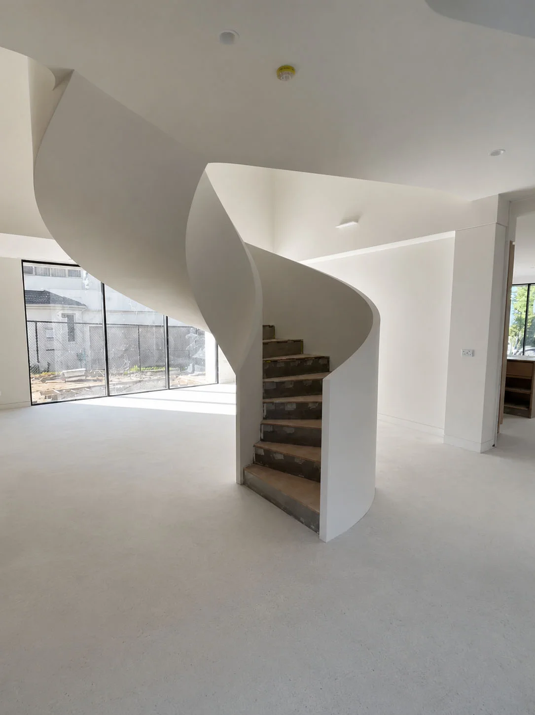 Stairs feature Curved plaster staircase feature